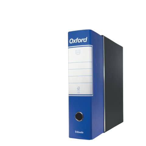 Registratore con custodia Esselte G85 Oxford protocollo 29,5x35 cm - dorso 8 cm blu - 390785050